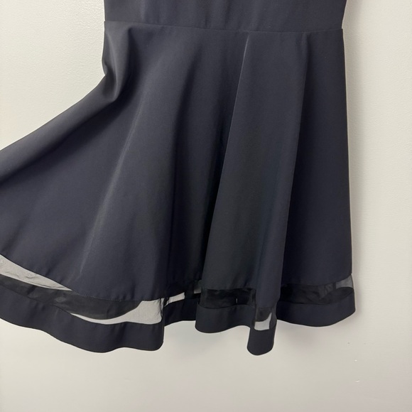 Alice + Olivia Frances Flared Mini Dress Size 4 Black - Picture 8 of 13